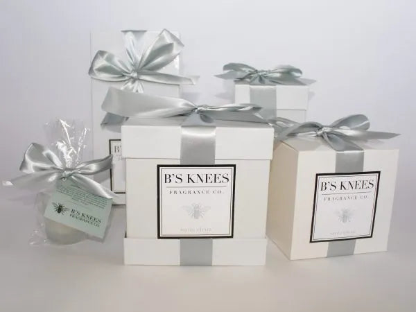 B's Knees Candles - 1 Wick/White Glass, Assorted Scents