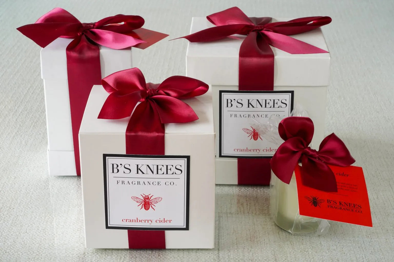 B's Knees Candles - 1 Wick/White Glass, Assorted Scents
