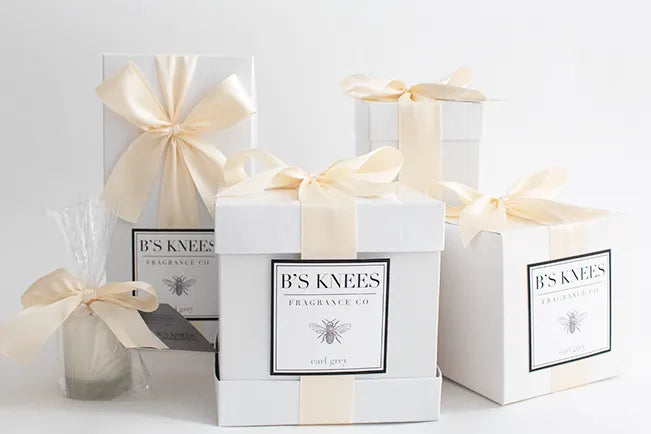 B's Knees Candles - 1 Wick/White Glass, Assorted Scents