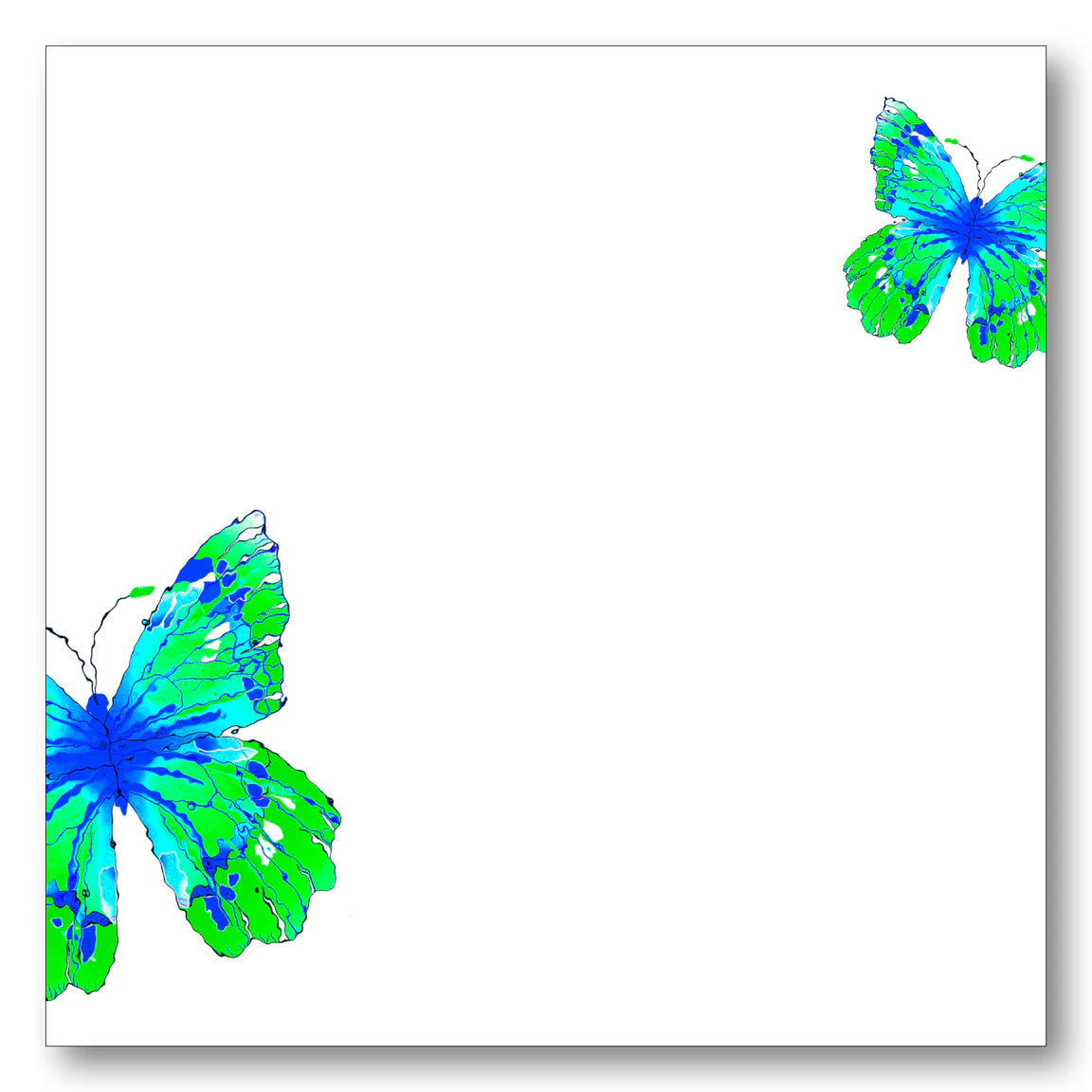 Butterly Watercolor Note Block