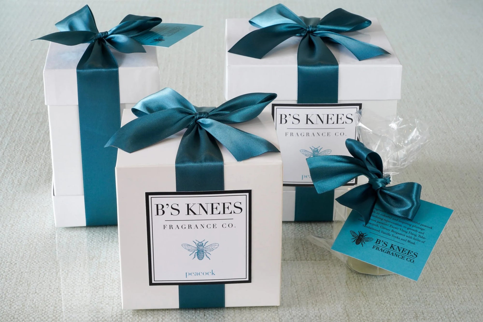 B's Knees Candles - 1 Wick/White Glass, Assorted Scents