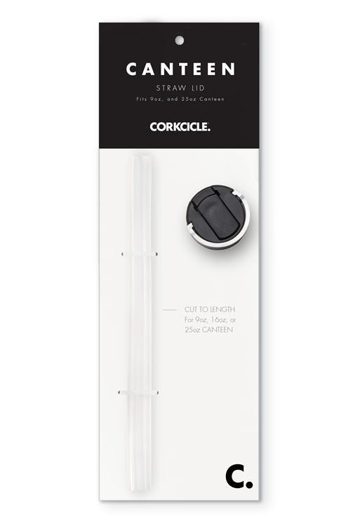 Corkcicle Canteen Cap with Straw - 9oz 16oz and 25oz