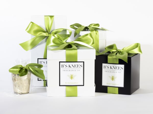 B's Knees Candles - 1 Wick/White Glass, Assorted Scents