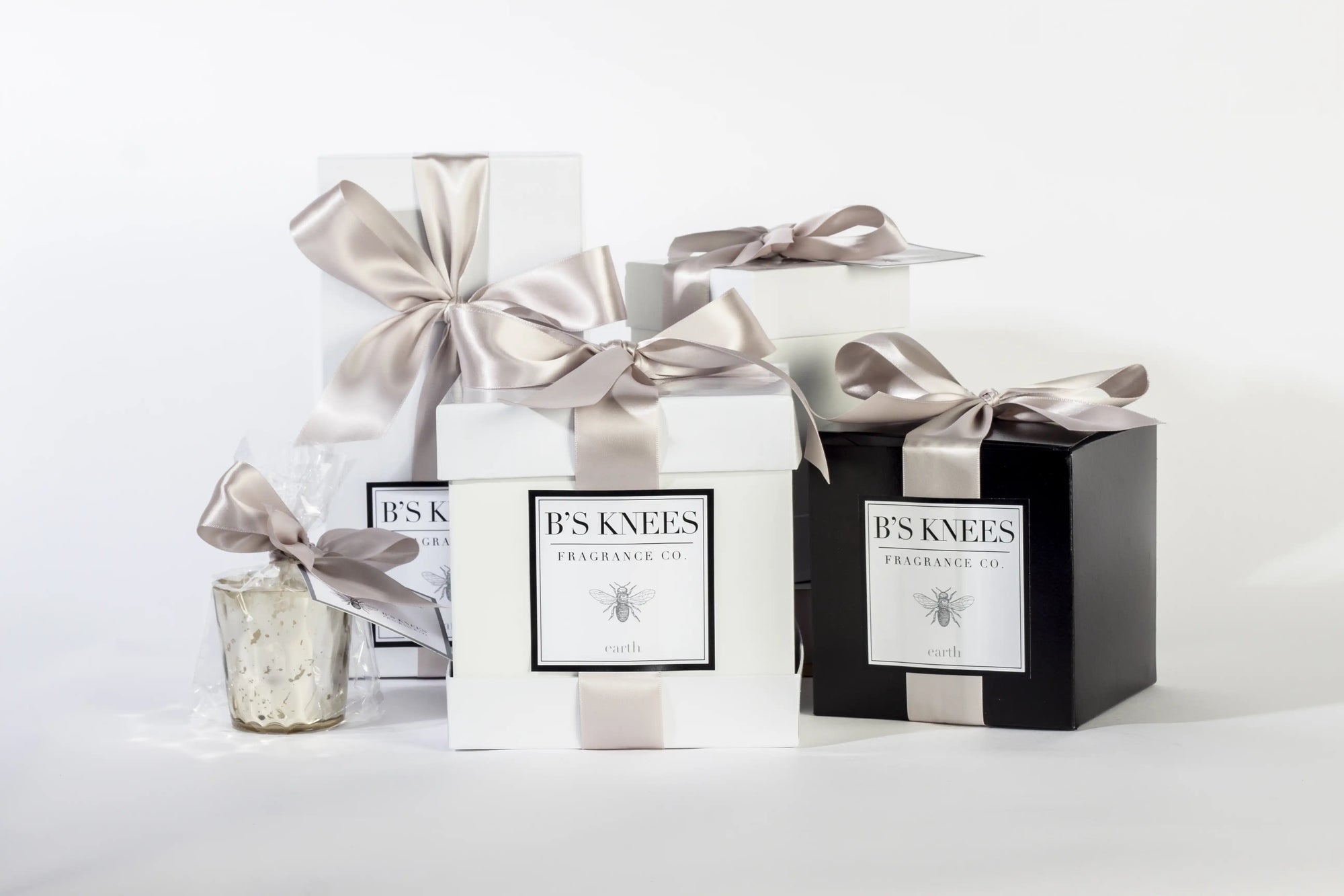 B's Knees Candles - 1 Wick/White Glass, Assorted Scents