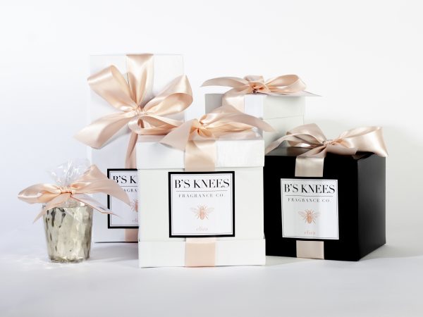 B's Knees Candles - 1 Wick/White Glass, Assorted Scents