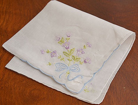 Lilac Flower Handkerchief