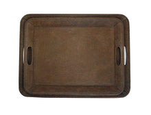 Brown Faux Suede Trays