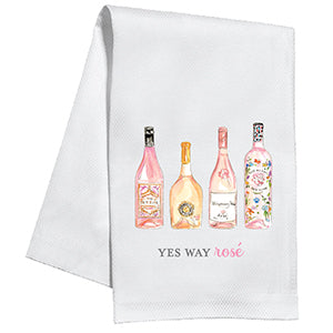 Rose Bottles Kitchen Towel