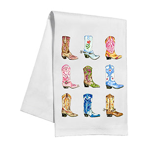 Colorful Cowboy Boots Kitchen Towel