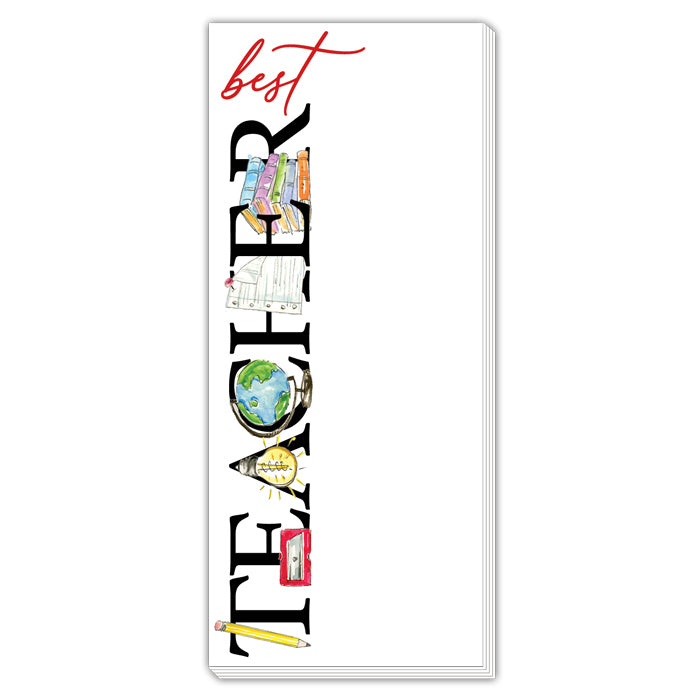 Best Teacher Classroom Icon Skinny Notepad