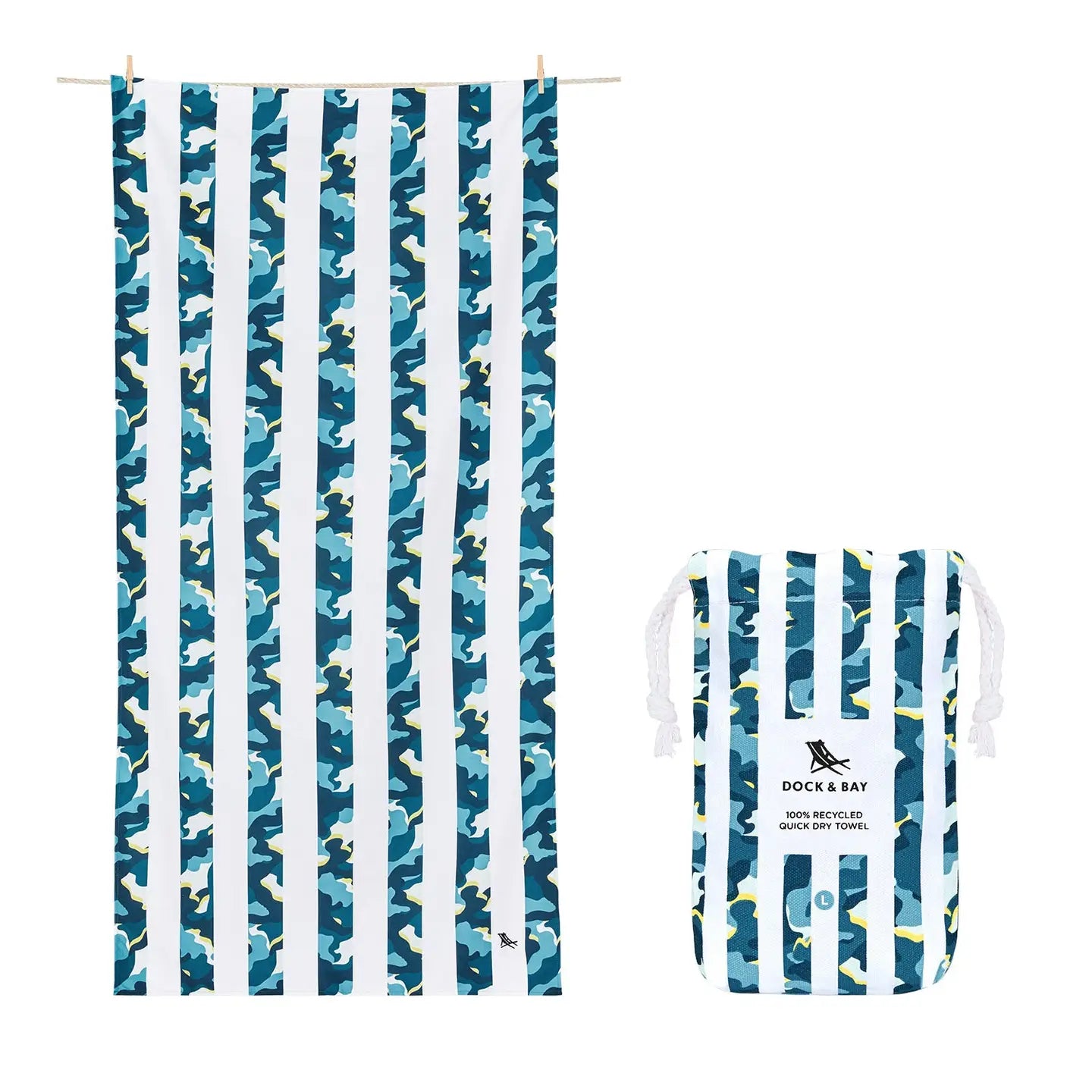 Dock & Bay Large Quick Dry Beach Towel - Mulitcolor, Assorted Colors