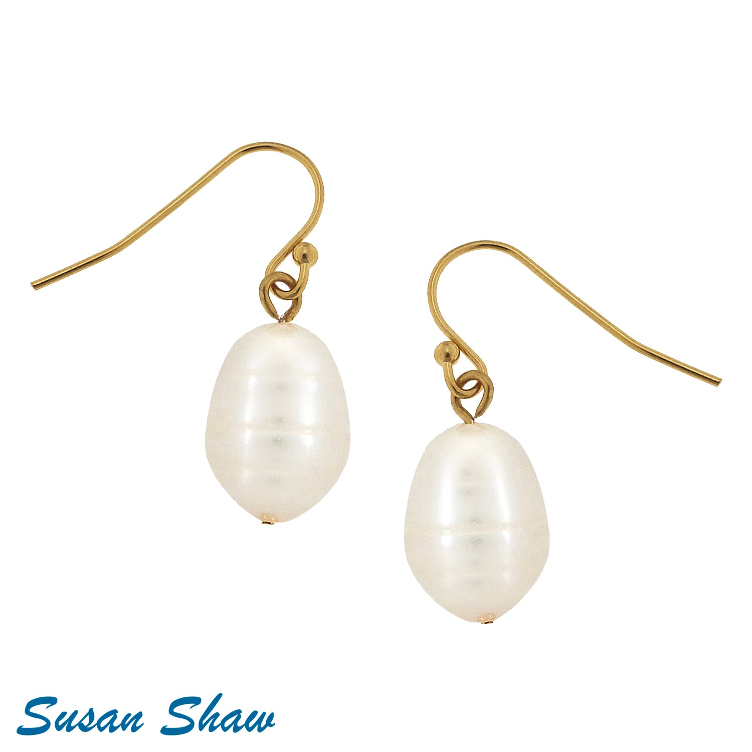 Medium Freshwater Pearl Drop Earring