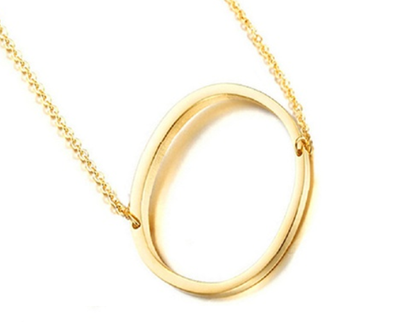 Large 925 Sterling Silver Gold Plated Initial Necklace, Assorted