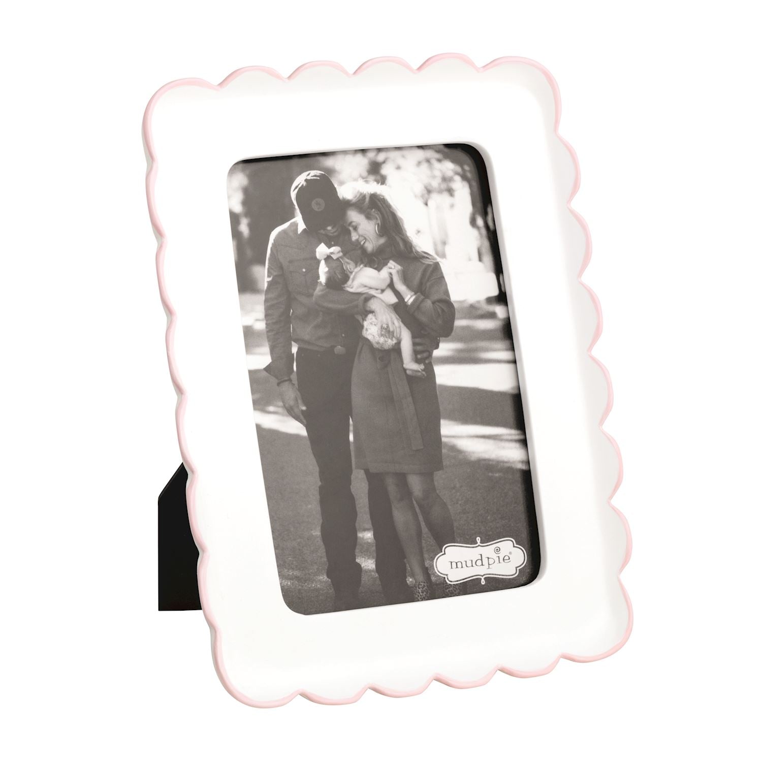 Pink Scalloped Resin Frames