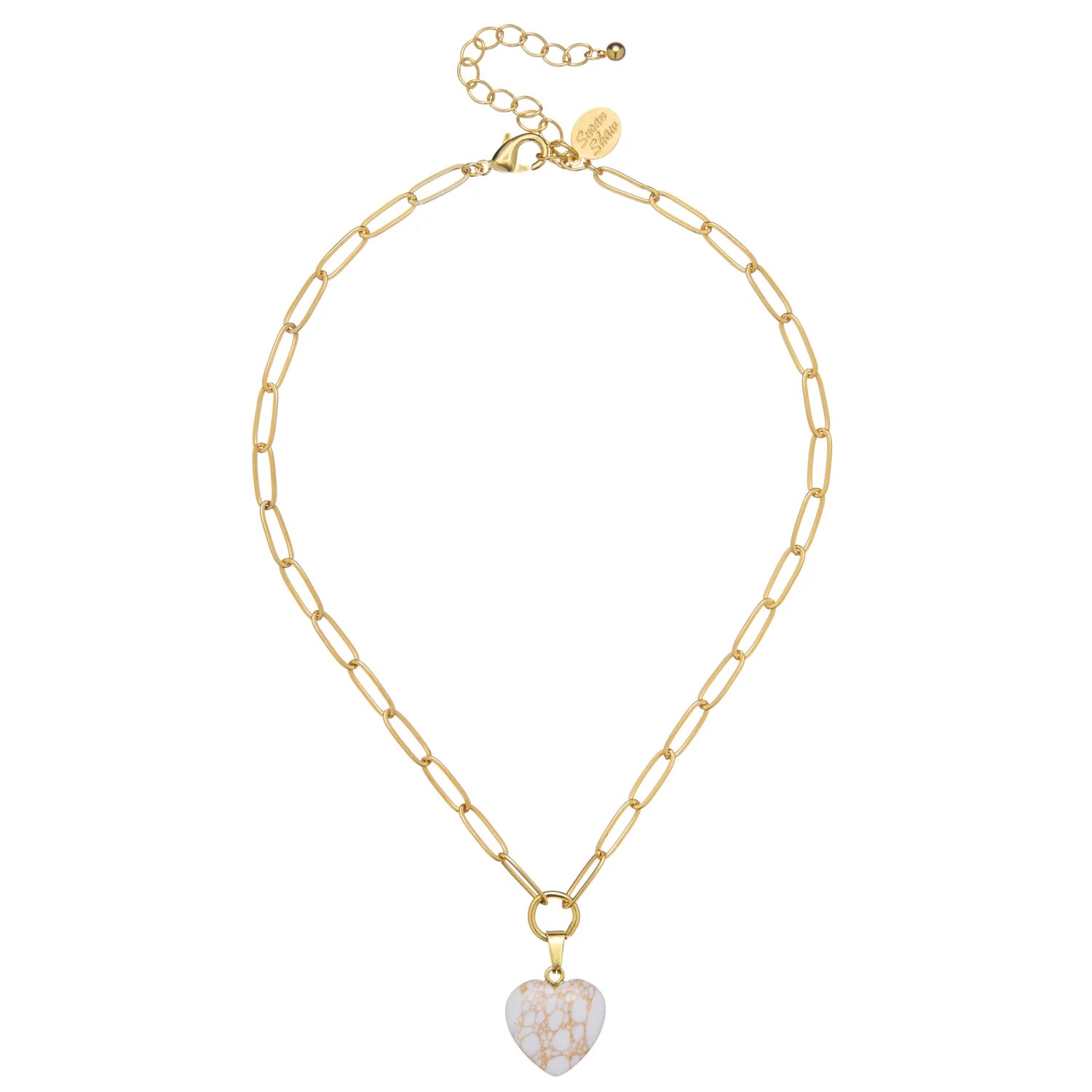 Audrey Heart Necklace, Assorted Colors