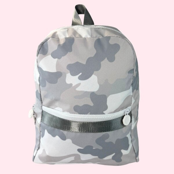 Glossy Small Backpack w/ Pockets, Assorted Patterns