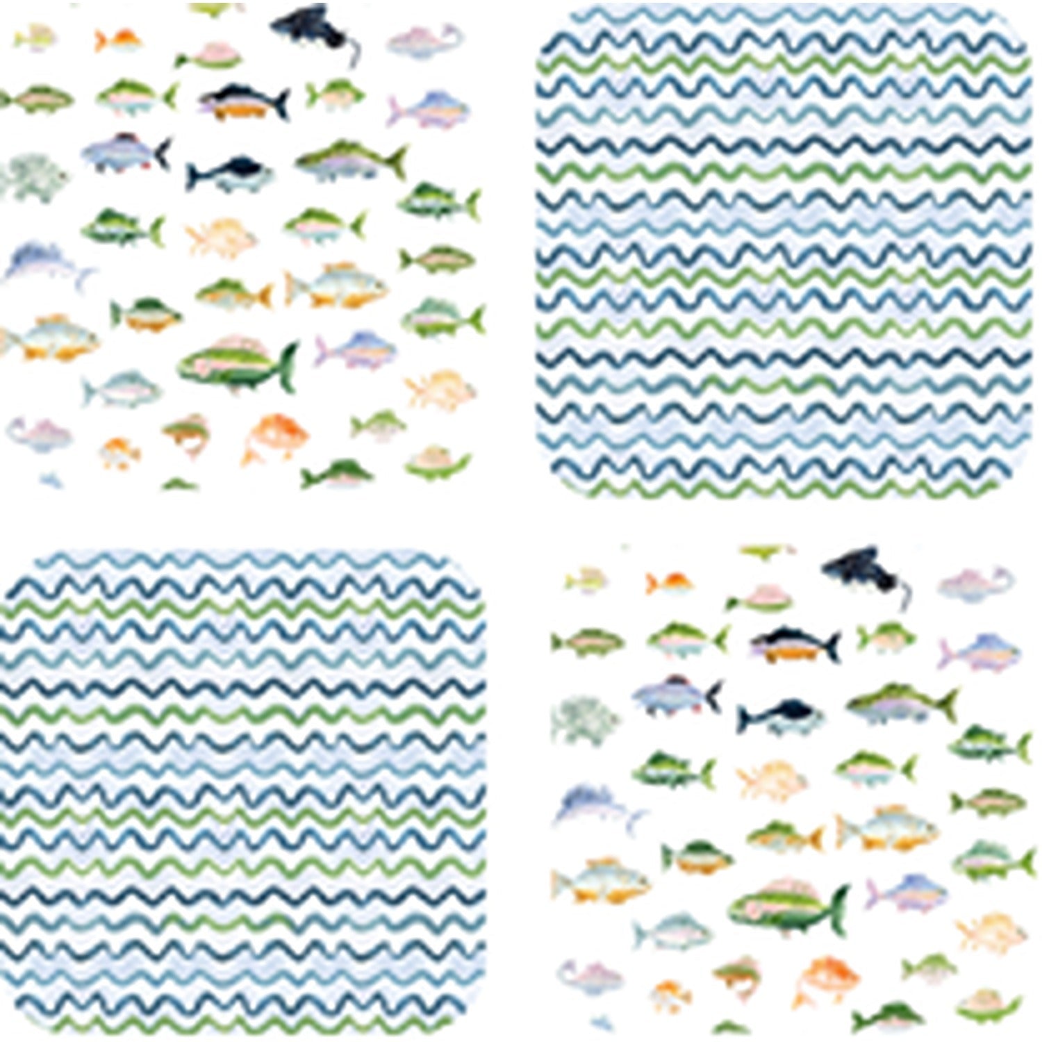 Reel It In Coasters Set/4