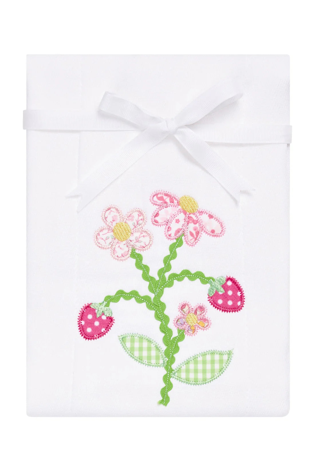 Strawberry Applique Burp