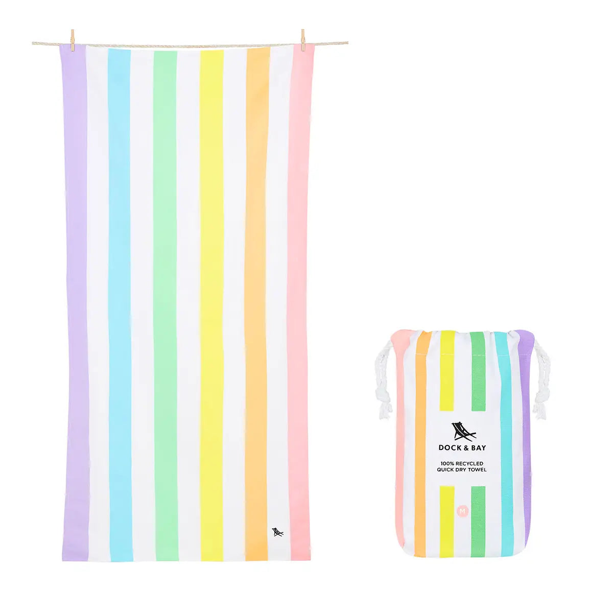 Dock & Bay Large Quick Dry Beach Towel - Mulitcolor, Assorted Colors