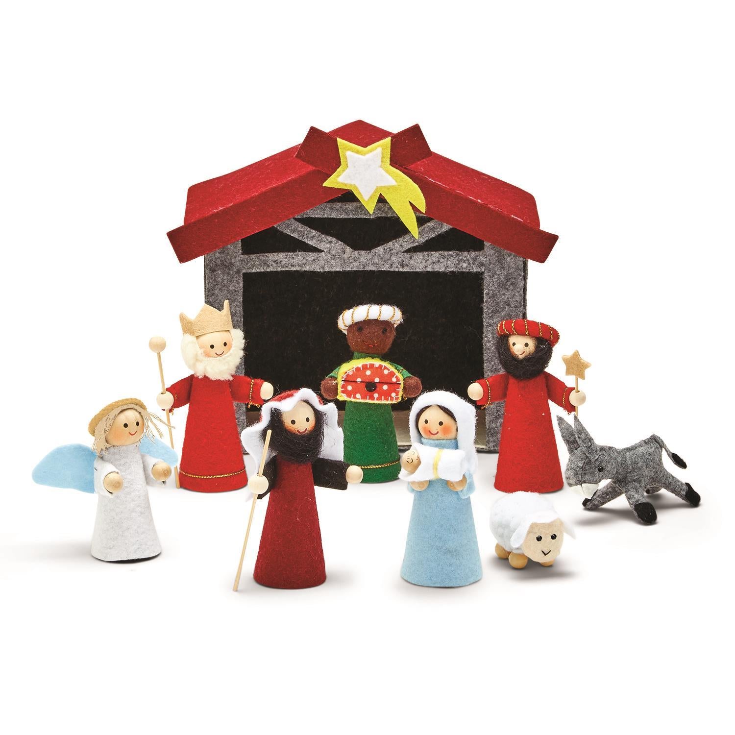 9 Piece Felt Nativity Set