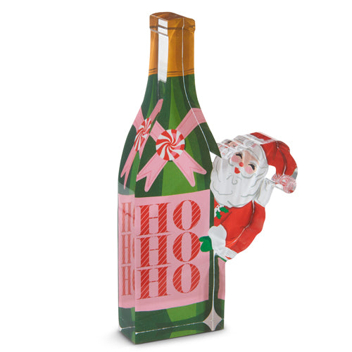 Bottled Christmas Cheer Acrylic Cut Out Block