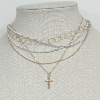 Dotty Cross Necklace
