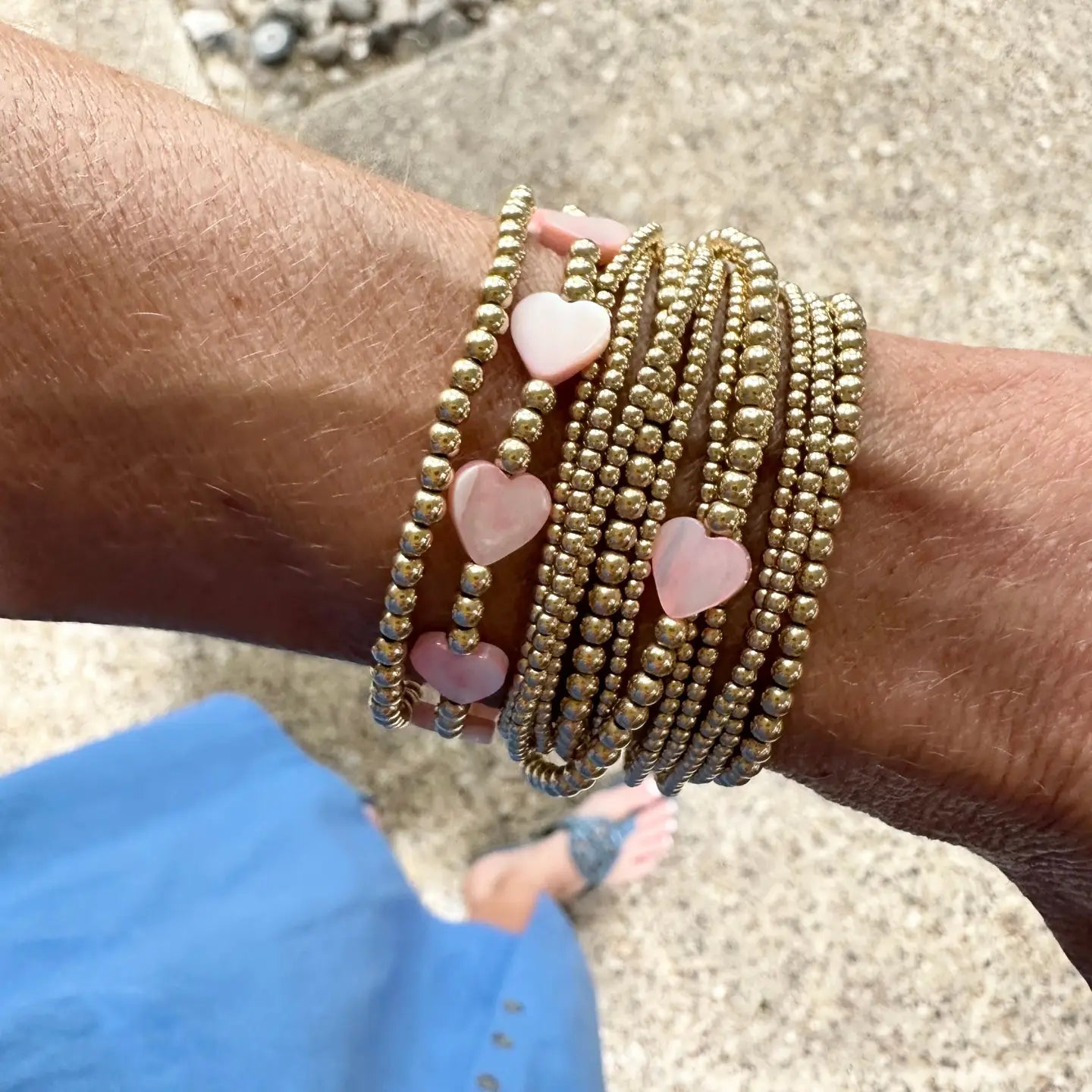 Pippa Pink Solo Heart Bracelet