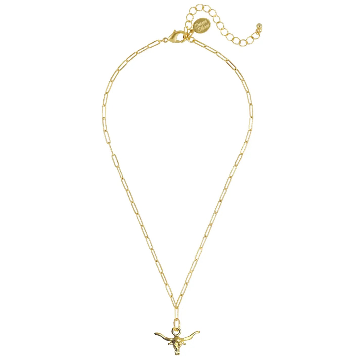 Longhorn Small Paperclip Necklace
