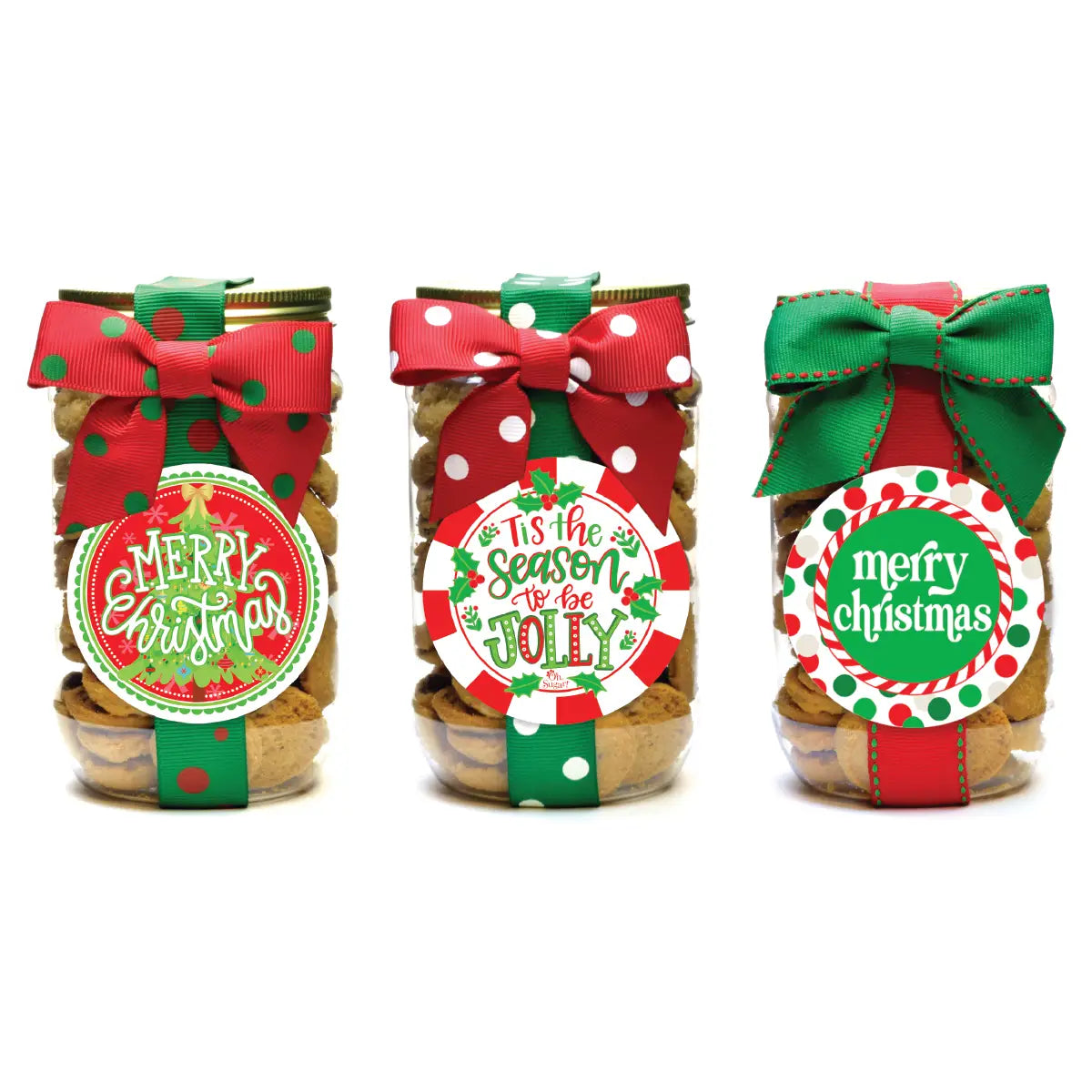 Christmas Holiday Chocolate Chip Cookies, 5 oz. jar