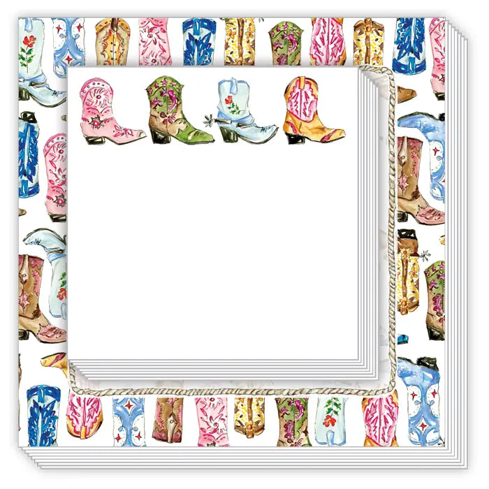 Colorful Boots with Rope Notepad Duo