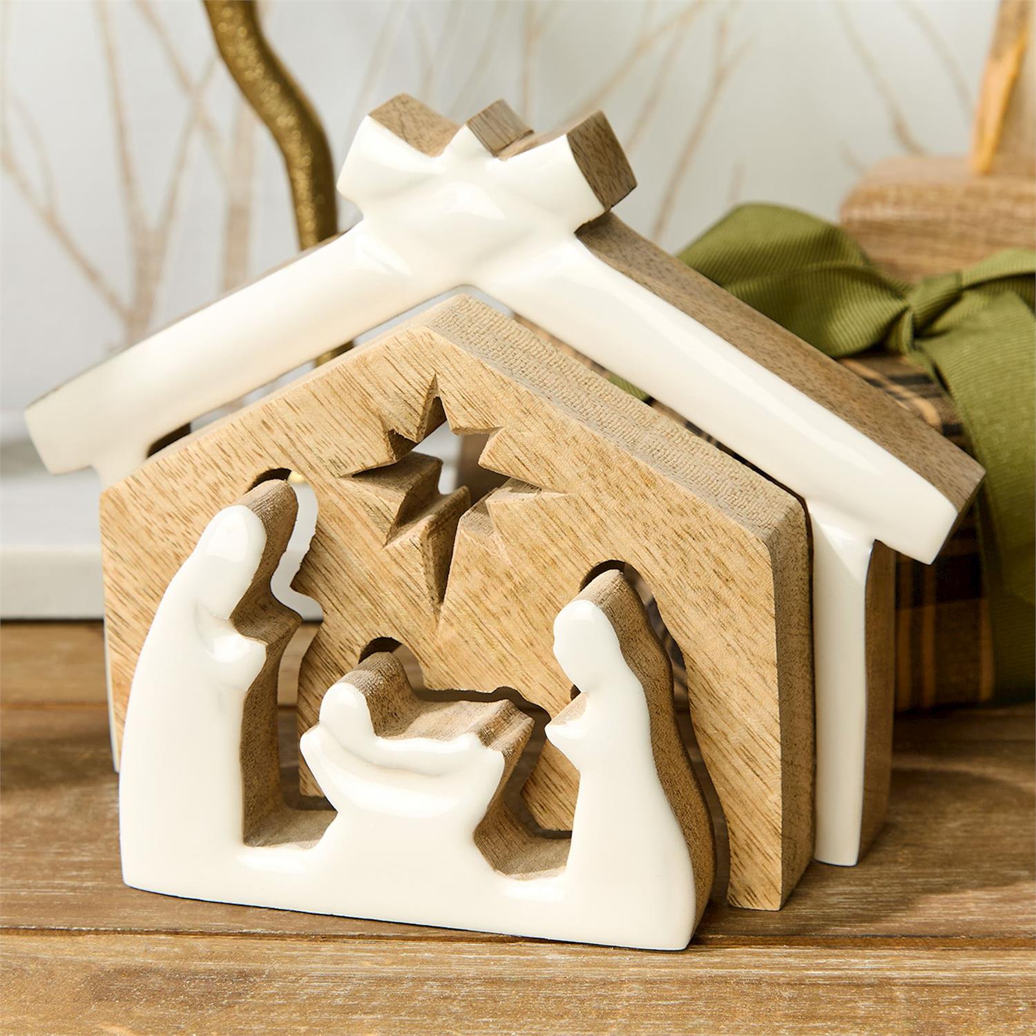 Hand-Crafted Nativity Scenes, small
