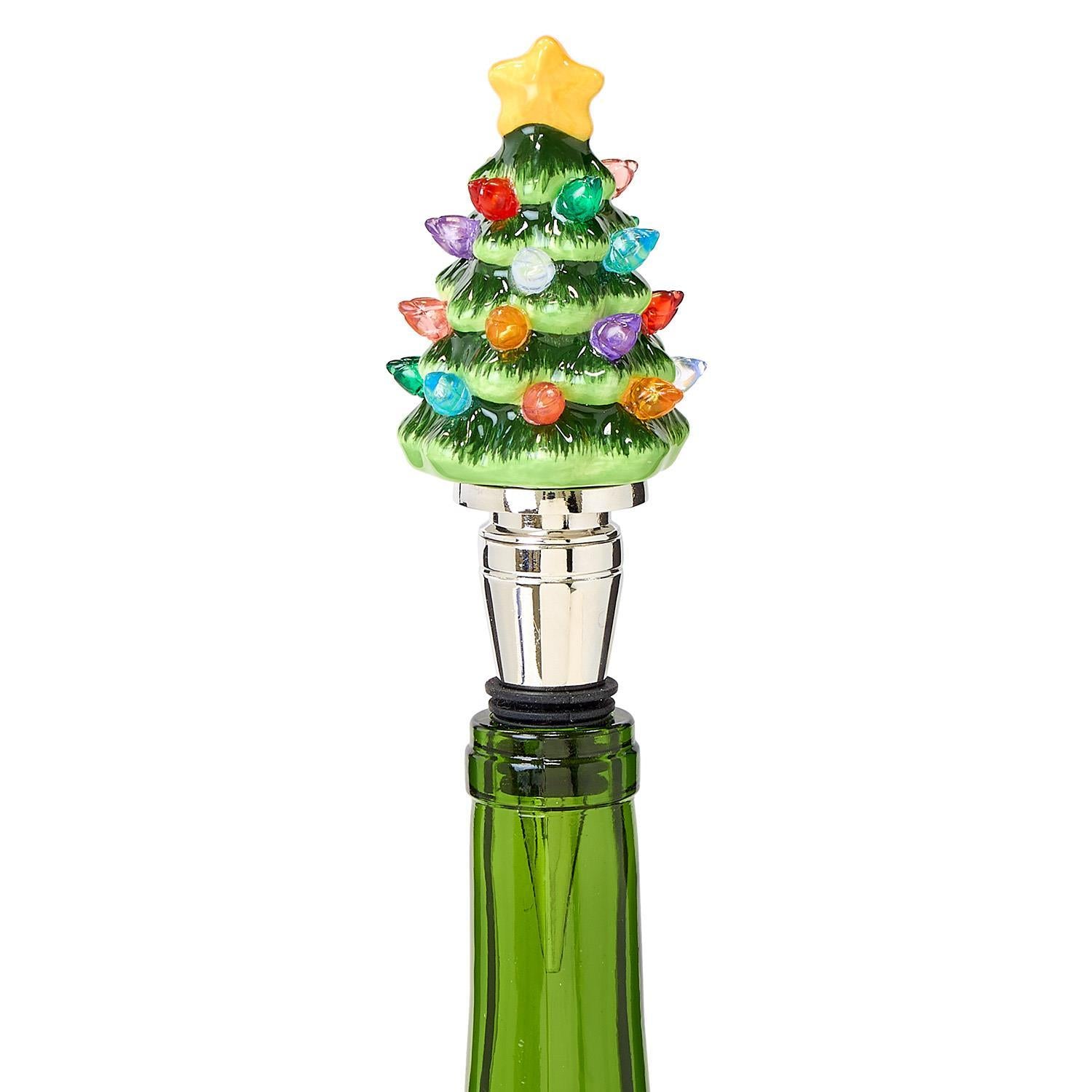 Light-Up LED Tree Bottle Stopper in Gift Box