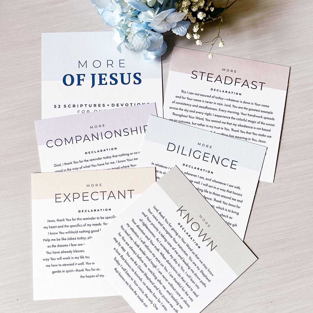 More of Jesus Scripture Devotional Set w/Stand