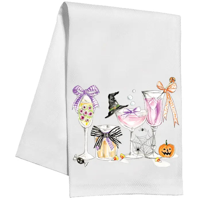 Halloween Cocktail Kitchen Towel