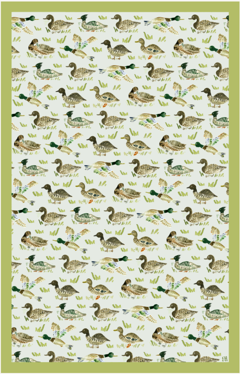 Duck, Duck Tea Towel