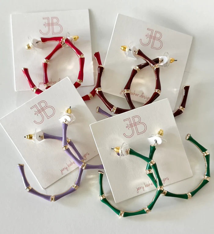 Gameday Bamboo Hoops, Assorted Colors & Sizes