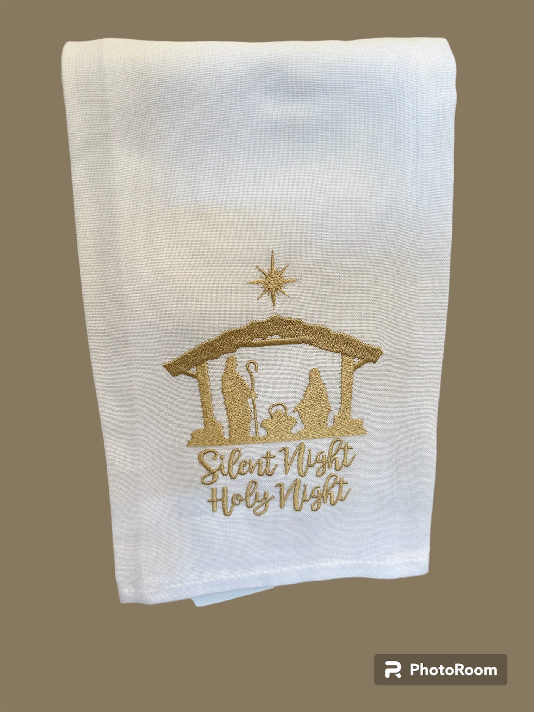 Guest Towel - Nativity Silent Night