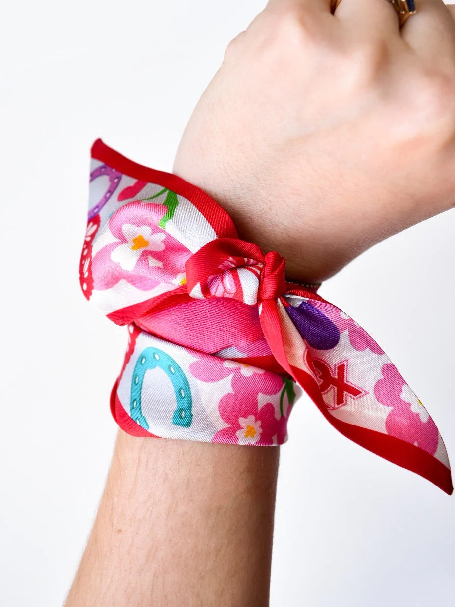 Deep in the Heart Twilly Scarf - Memory Lane Monograms Deep in the Heart Twilly Scarf - Memory Lane Monograms