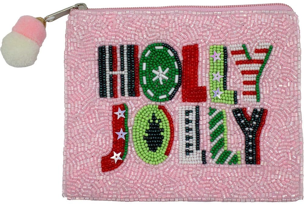 Holly Jolly Coin Pouch