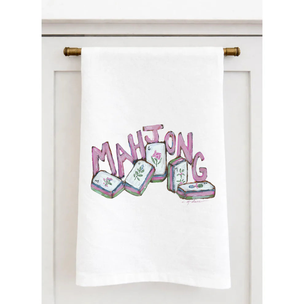 "Mahjong Tiles" Tea Towel