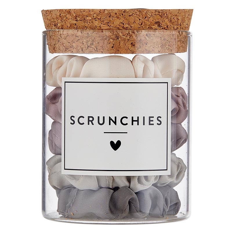 Satin Scrunchies Jar - Lilac Ash Ombre