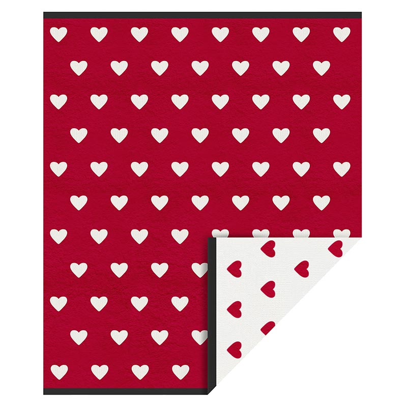 Cozy Heart Blanket, Assorted Colors