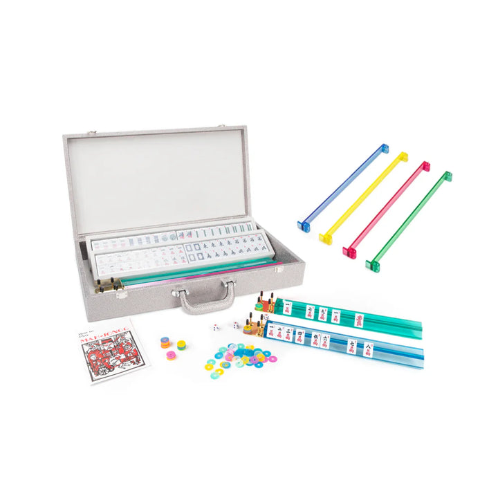 Silver Onyx Mahjong Set
