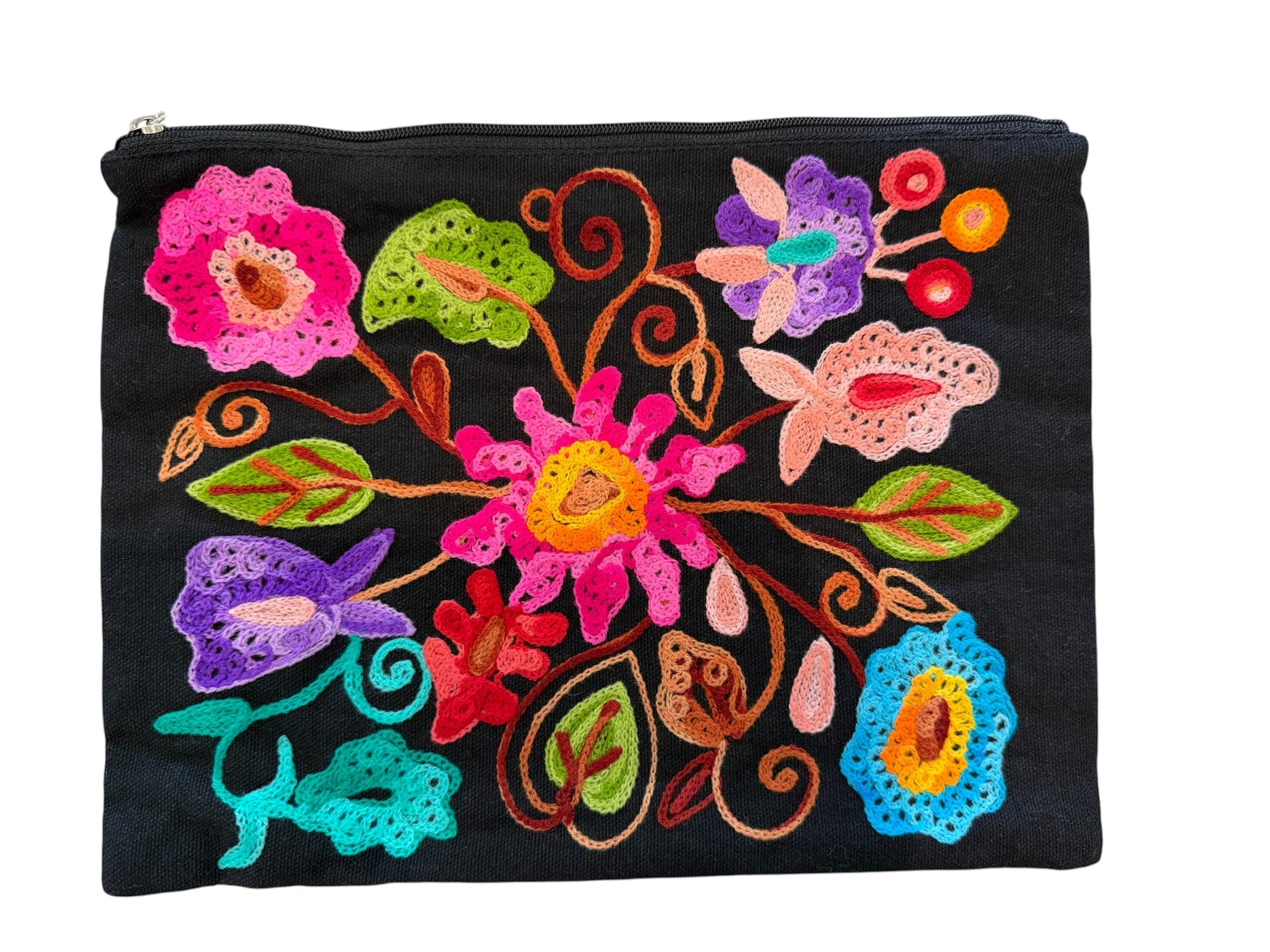 Embroidered Pouches, Assorted Colors