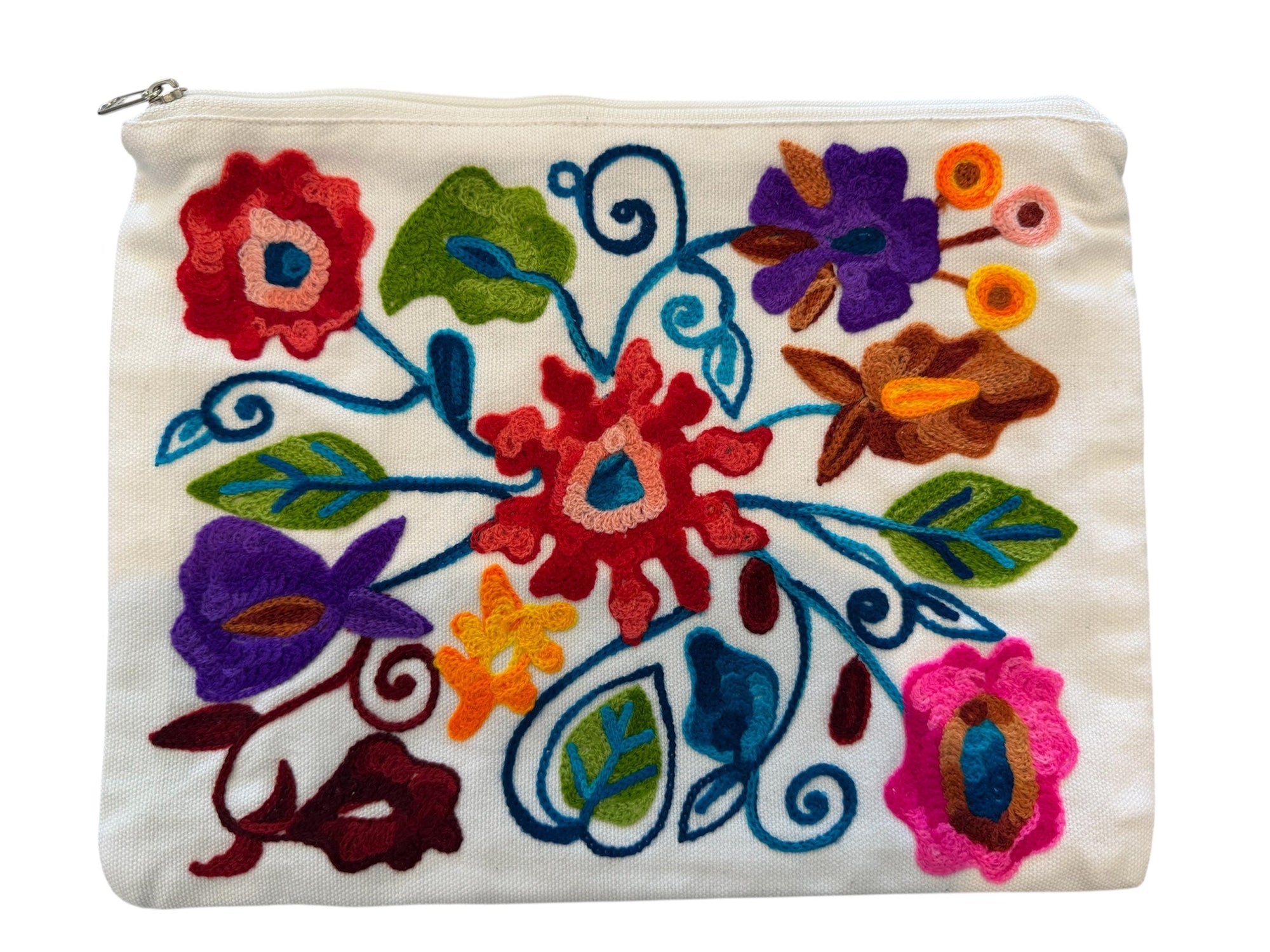 Embroidered Pouches, Assorted Colors