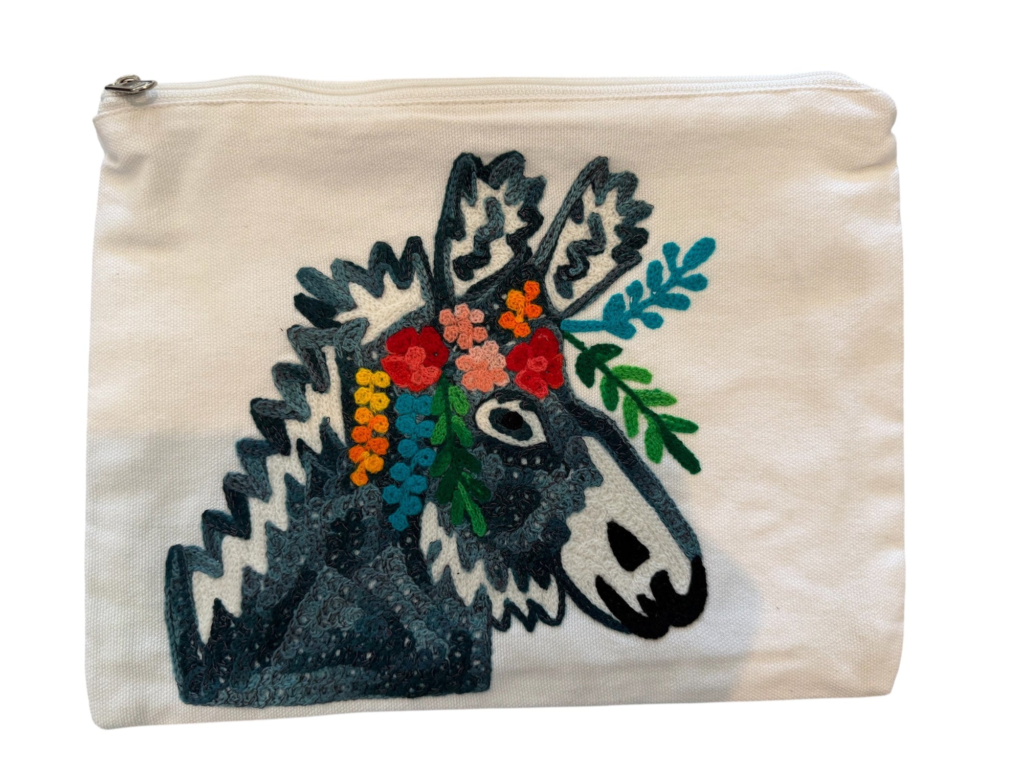Embroidered Pouches, Assorted Colors