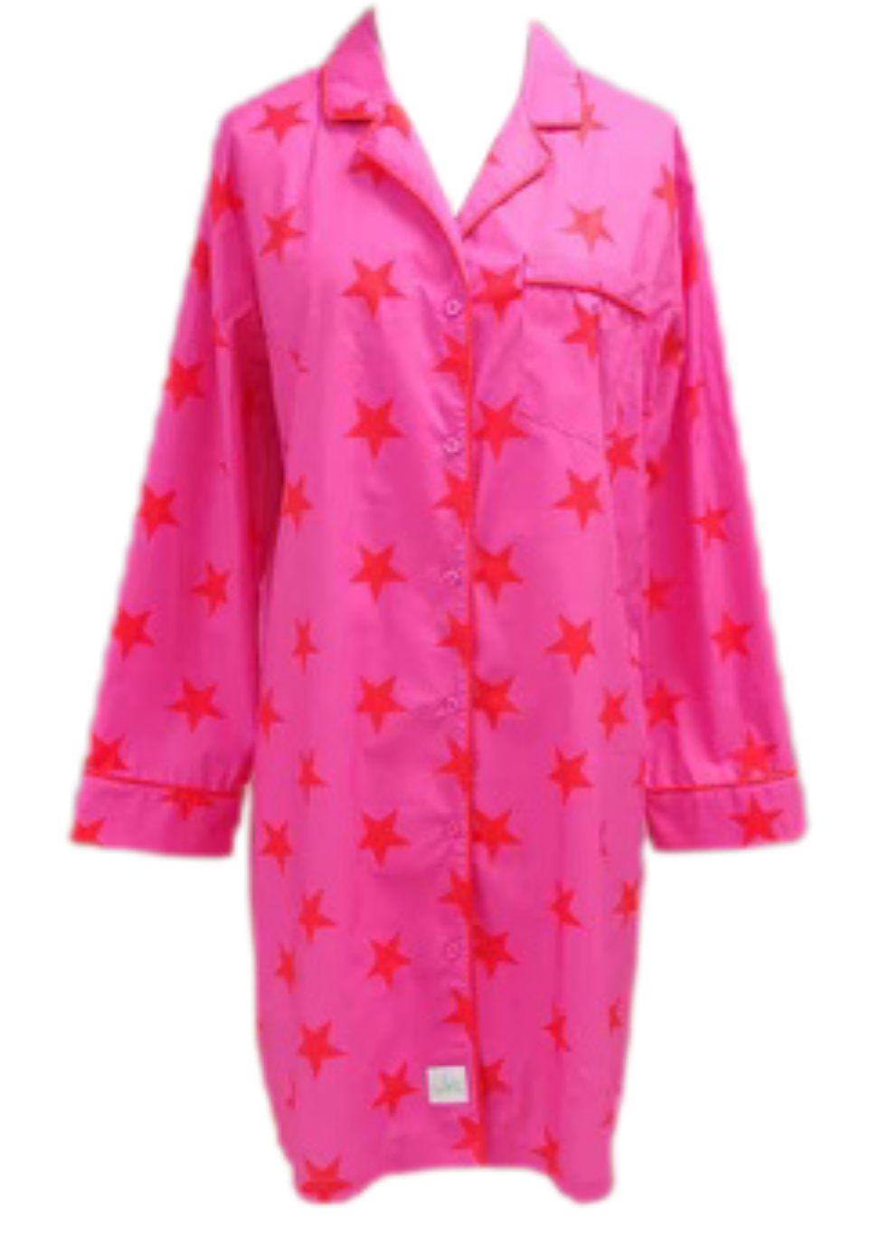 Pink/red star Sleep Shirt