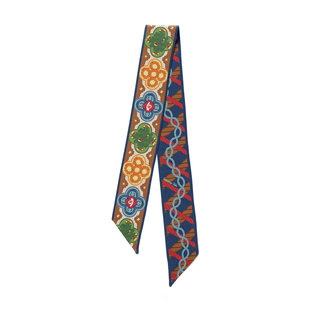 San Antonio Rodeo Fiesta Western Skinny Scarf