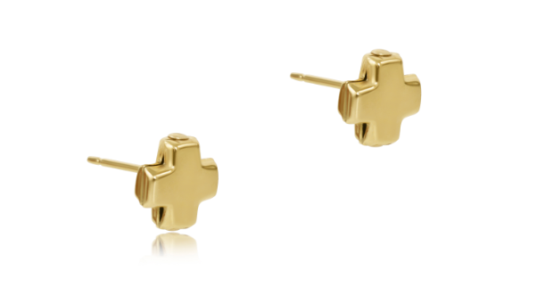 Signature Cross Gold Stud - Gold