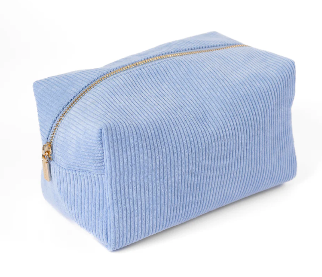Corduroy Cosmetic Bag, Assorted Colors